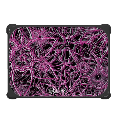 RM Pink Flowers | MacBook Pro 14-inch (M1 - M5) / MacBook Bounce Case / Black | Image 2