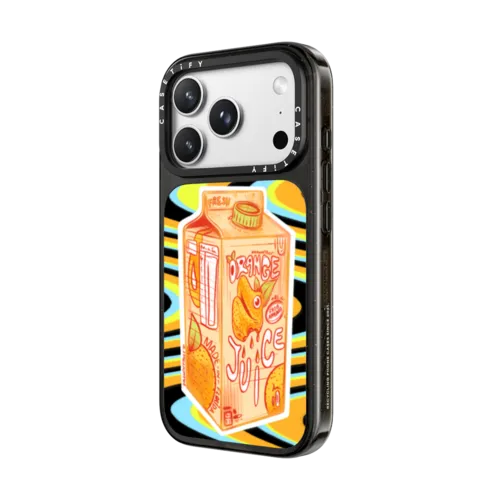 Orange Juice | iPhone 18 Pro Max / Impact Case MagSafe Compatible - Glossy / Glossy Black | Image 2