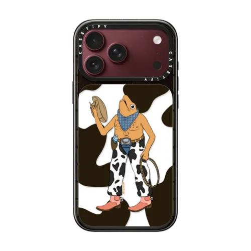 Hydration Cowboy | iPhone 18 Pro Max / Impact Case MagSafe Compatible - Glossy / Glossy Black | Image 1
