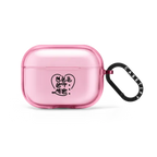 ULDD Black Single Heart Airpods Case | AirPods Pro 2 / Earbuds Impact Case / Pink Fizz | Image 1
