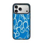 SUPER WAVY (BLUE) | iPhone 17 Pro Max / Impact Case MagSafe Compatible / Black | Image 1