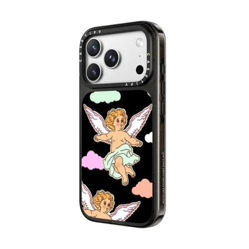Guardian Angels by The Funkie Flower | iPhone 18 Pro Max / Impact Case MagSafe Compatible - Glossy / Glossy Black | Image 2