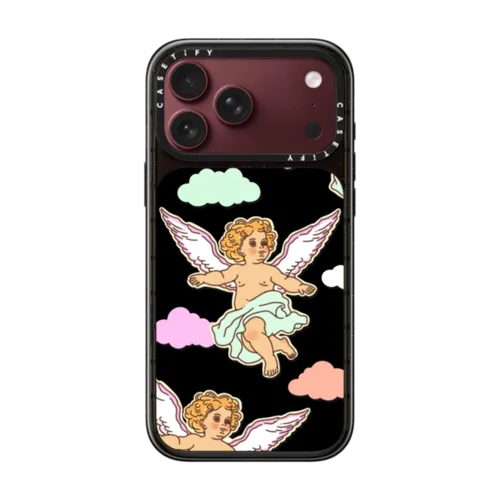 Guardian Angels by The Funkie Flower | iPhone 18 Pro Max / Impact Case MagSafe Compatible - Glossy / Glossy Black | Image 1