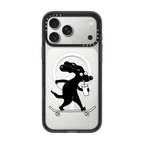 Dog on a Skate | iPhone 17 Pro Max / Impact Case MagSafe Compatible / Black | Image 1