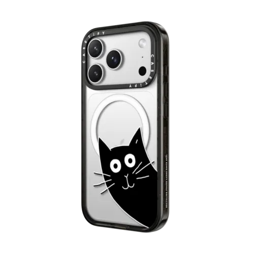 Hello Cat | iPhone 17 Pro Max / Impact Case MagSafe Compatible / Black | Image 2