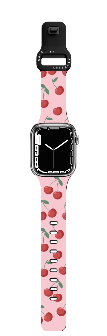 Cherries | Apple Watch Series 7-9 (45mm) / Impact Band / Black | Image 1