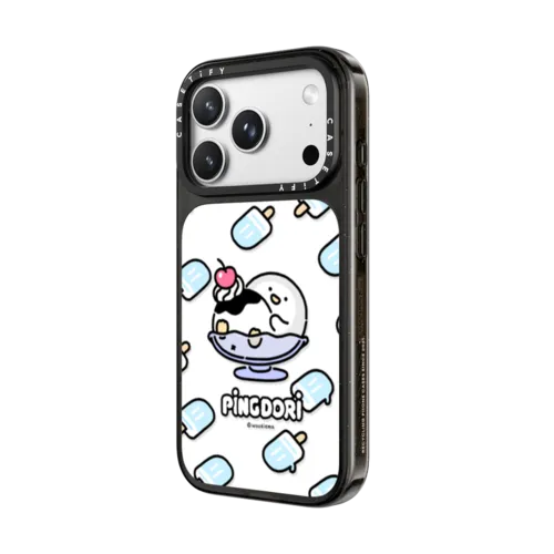 ice cream with pingdori | iPhone 18 Pro Max / Impact Case MagSafe Compatible - Glossy / Glossy Black | Image 2