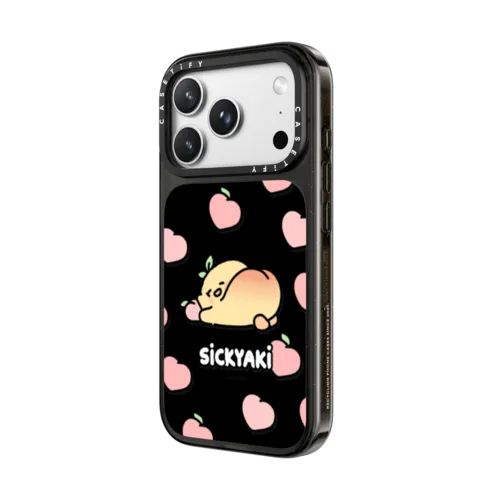 peach butt sickyaki | iPhone 18 Pro Max / Impact Case MagSafe Compatible - Glossy / Glossy Black | Image 2