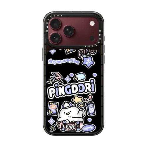 ping me everytime | iPhone 18 Pro Max / Impact Case MagSafe Compatible - Glossy / Glossy Black | Image 1