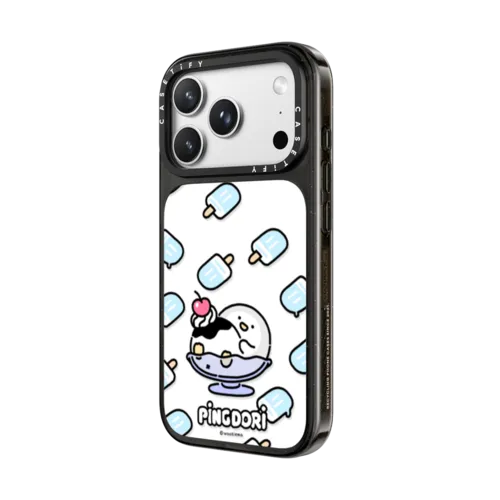 ice cream with pingdori | iPhone 18 Pro Max / Impact Case MagSafe Compatible - Glossy / Glossy Black | Image 2