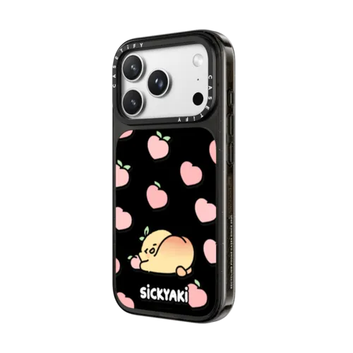 peach butt sickyaki | iPhone 18 Pro Max / Impact Case MagSafe Compatible - Glossy / Glossy Black | Image 2