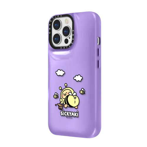 honeybee sickyaki | iPhone 14 Pro / Pillow Case / Violet Purple | Image 2