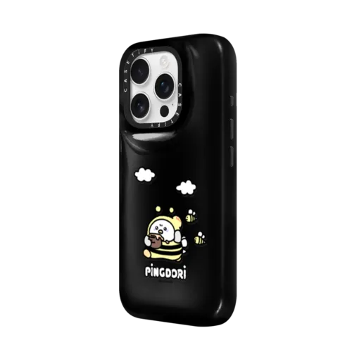 honeybee pingdori | iPhone 16 Pro Max / Pillow Case / Phantom Black | Image 2
