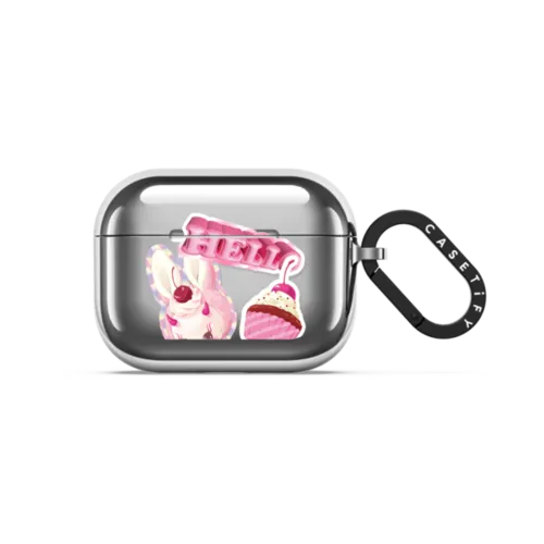Cupcake Devil | AirPods Pro 3 / Earbuds Mirror Case / Silver | Image 1