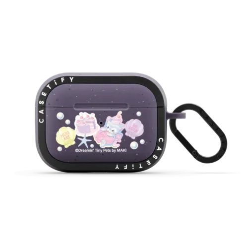 Birthday Lagoon | AirPods Pro 2 / Earbuds Bounce Case / Matte Deep Purple | Image 1