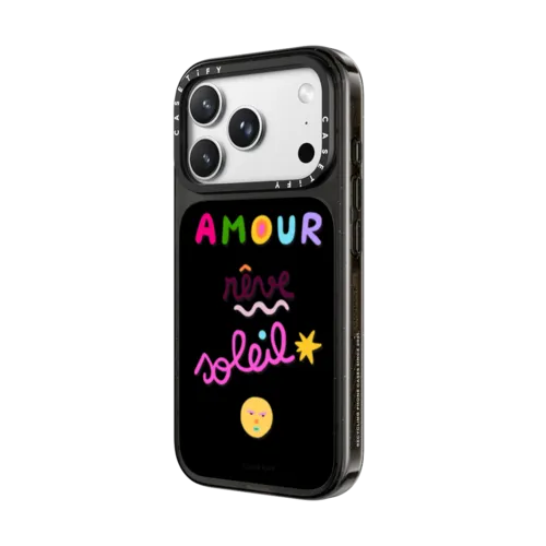 Amour, Rêve, Soleil | iPhone 18 Pro Max / Impact Case MagSafe Compatible - Glossy / Glossy Black | Image 2