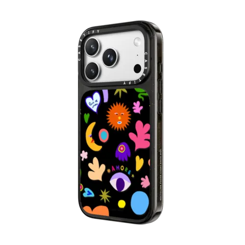 Shades of Happiness | iPhone 18 Pro Max / Impact Case MagSafe Compatible - Glossy / Glossy Black | Image 2