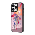 Hearts | iPhone 14 Pro Max / Mirror Case MagSafe Compatible / Silver on Black | Image 2