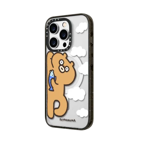 Doing Nothing Kuma | iPhone 14 Pro Max / Impact Case MagSafe Compatible / Black | Image 2