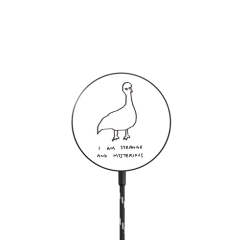 I Am Strange & Mysterious |   / PowerThru Magnetic Wireless Charger MagSafe Compatible / Black | Image 1