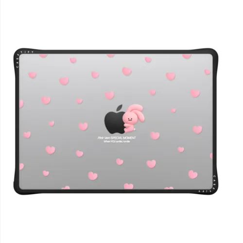 PINK HEART | MacBook Pro 14-inch (M1 - M5) / MacBook Impact Case / Black | Image 2