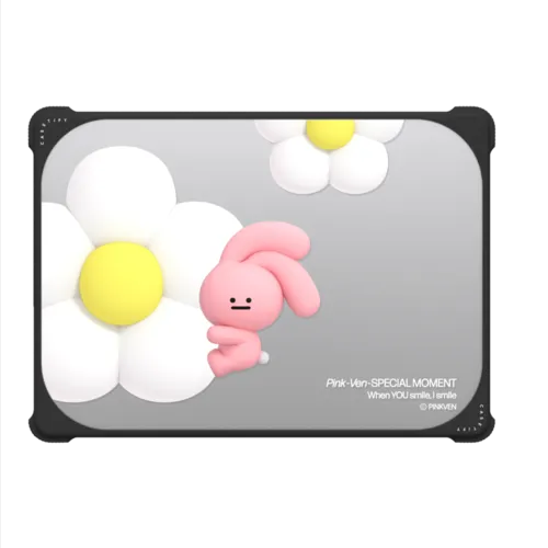PINK FLOWER | MacBook Pro 14-inch (M1 - M5) / MacBook Bounce Case / Black | Image 2
