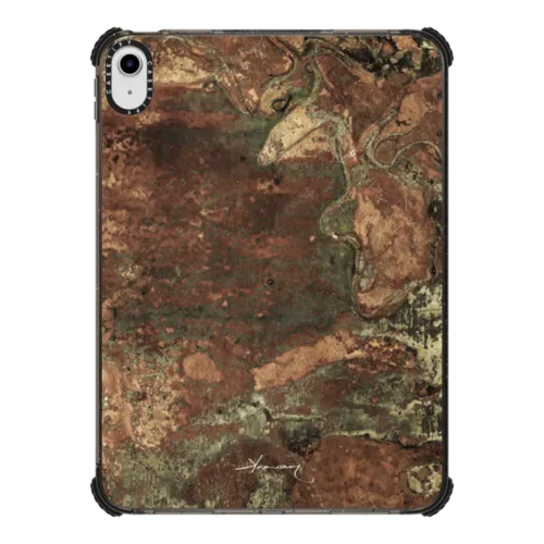 acid moss | iPad 10.9-inch (10th gen) / iPad Impact Case / Black | Image 1