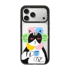 This Cat Dislikes People | iPhone 17 Pro Max / Impact Case MagSafe Compatible / Black | Image 1