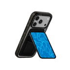 SUPER WAVY (BLUE) | Snappy Cardholder Stand / Snappy Cardholder Stand MagSafe Compatible / Black | Image 3
