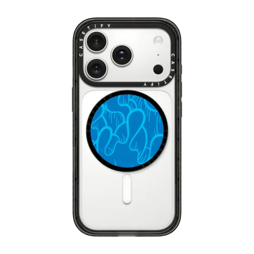 SUPER WAVY (BLUE) | Snappy Grip Stand / Snappy Grip Stand MagSafe Compatible / Black | Image 1