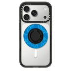SUPER WAVY (BLUE) | Snappy Ring Holder / Snappy Ring Holder MagSafe Compatible / Black | Image 1