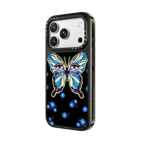 Butterfly Eyes by The Funkie Flower | iPhone 18 Pro Max / Impact Case MagSafe Compatible - Glossy / Glossy Black | Image 2