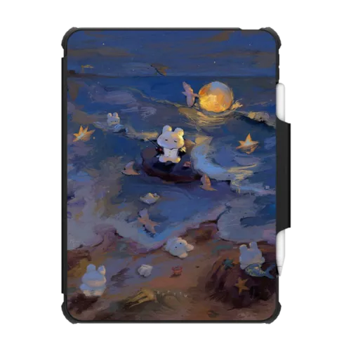 Seaside Melody | iPad Pro 11-inch (3rd/4th gen) / iPad Impact Folio Case / Black | Image 1