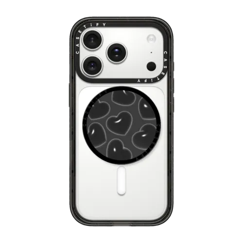 Black Hearts | Snappy Grip Stand / Snappy Grip Stand MagSafe Compatible / Black | Image 1