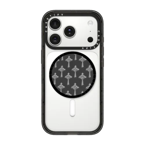 Chrome Cross | Snappy Grip Stand / Snappy Grip Stand MagSafe Compatible / Black | Image 1