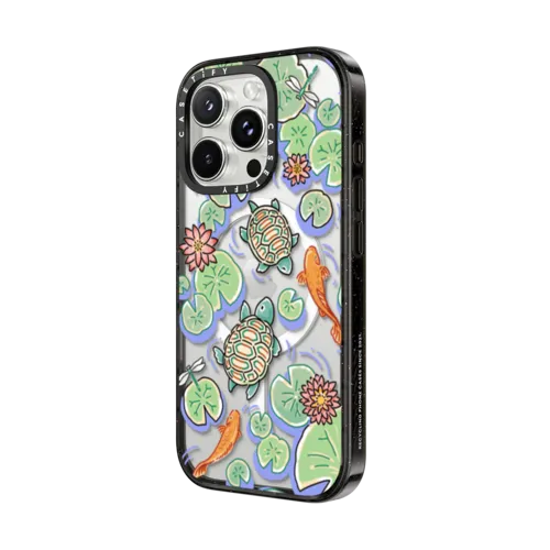 Lily Ponds | iPhone 16 Pro / Impact Case MagSafe Compatible / Black | Image 2