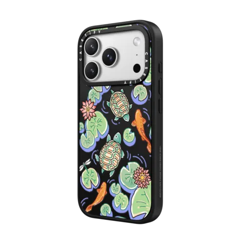 Lily Ponds | iPhone 17 Pro Max / Impact Case MagSafe Compatible / Matte Black | Image 2