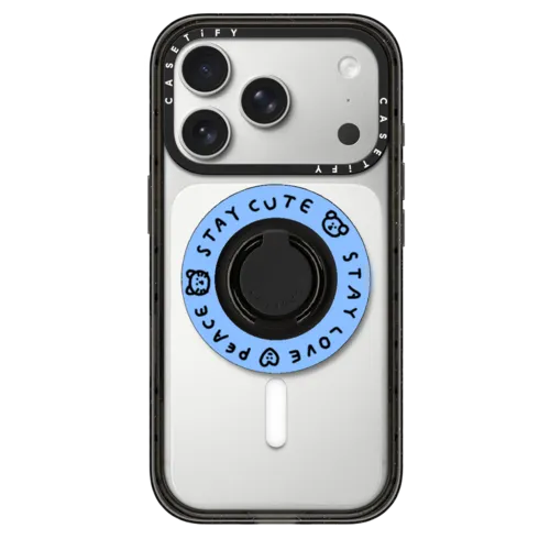Stay Cute | Snappy Ring Holder / Snappy Ring Holder MagSafe Compatible / Black | Image 1