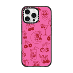 Cherry Tattoo Flash | iPhone 16 Pro Max / Impact Case / Black | Image 1
