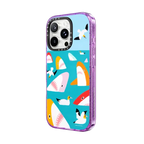 Shark Friends | iPhone 16 Pro Max / Impact Case MagSafe Compatible / Glitter Purple | Image 2