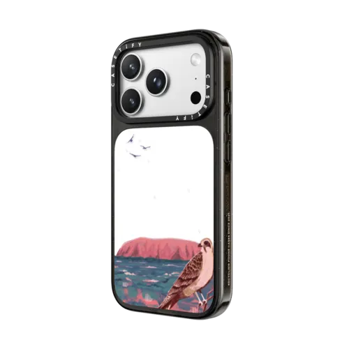Falcon at Uluru by Papio Press | iPhone 18 Pro Max / Impact Case MagSafe Compatible - Glossy / Glossy Black | Image 2
