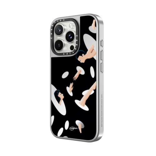 Nobody Knows | iPhone 16 Pro Max / Mirror Case MagSafe Compatible / Silver on Silver | Image 2