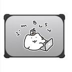 I'm busy | MacBook Pro 14-inch (M1 - M5) / MacBook Bounce Case / Black | Image 2