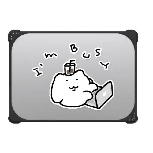 I'm busy | MacBook Pro 14-inch (M1 - M5) / MacBook Bounce Case / Black | Image 2