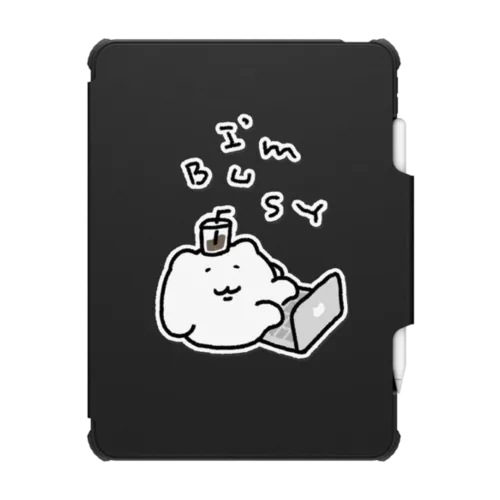 I'm busy | iPad Pro 12.9-inch (5th/6th gen) / iPad Impact Folio Case / Black | Image 1