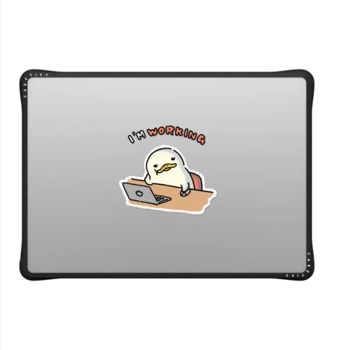 WORKING DUCKOO | MacBook Pro 14-inch (M1 - M5) / MacBook Impact Case / Black | Image 2