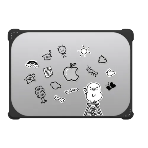 DRAWING DUCKOO | MacBook Pro 14-inch (M1 - M5) / MacBook Bounce Case / Black | Image 2