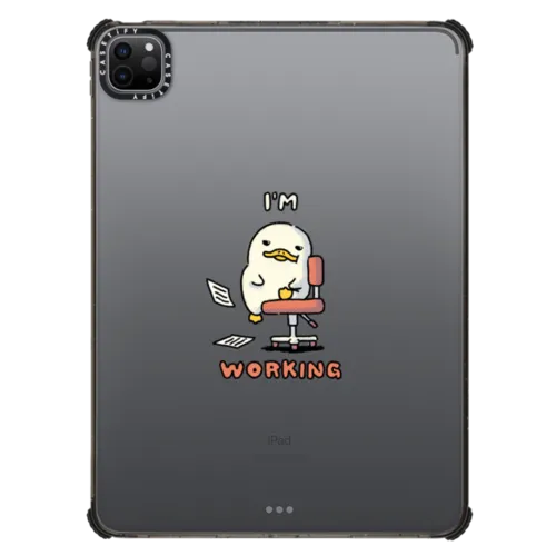 WORKING DUCKOO | iPad Pro 11-inch (3rd/4th gen) / iPad Impact Case / Black | Image 1
