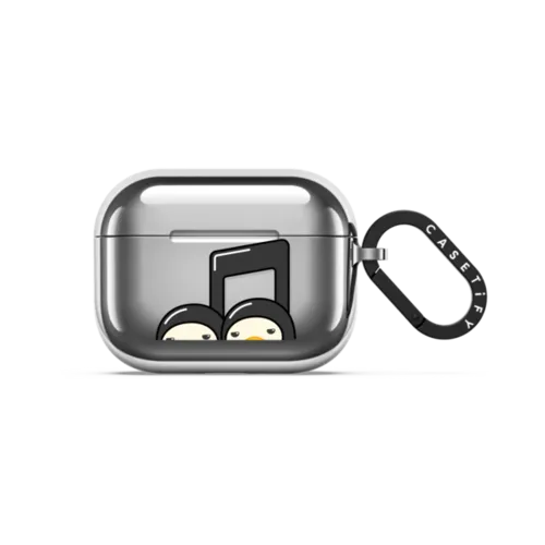 MUSIC DUCKOO | AirPods Pro 3 / Earbuds Mirror Case / Silver | Image 1