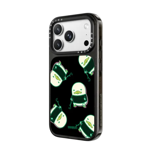 LONELY PATTERN DUCKOO | iPhone 18 Pro Max / Impact Case MagSafe Compatible - Glossy / Glossy Black | Image 2